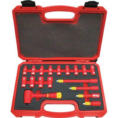 トラスコ中山 TZSW2-18S 絶縁ソケットレンチセット 6角タイプ 差込角6.35mm