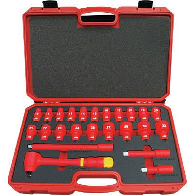 トラスコ中山 TZSW3-19S 絶縁ソケットレンチセット 6角タイプ 差込角9.5mm