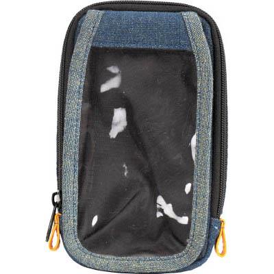 トラスコ中山 TDC-S202 デニムスマホケース 可動式タッチフィルム ブラック