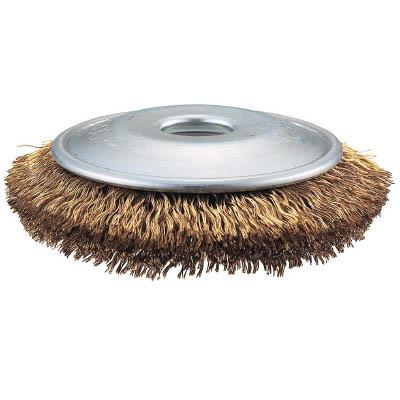 トラスコ中山 GBB-85AC エアー工具用べベルブラシ Φ85 真鍮メッキ 線径0.27