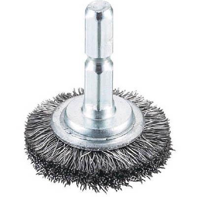 トラスコ中山 TB-6202-60 軸付ホイールブラシ φ32X軸6.35 鋼線0.3