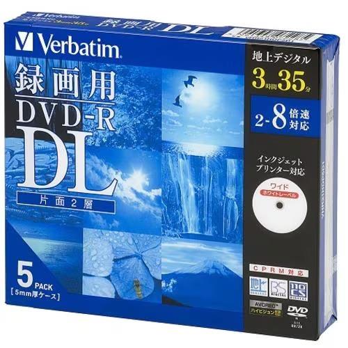 Verbatim(バーベイタム) VHR21HDP5D1 Verbatim 録画用DVD-R DL(片面2層)