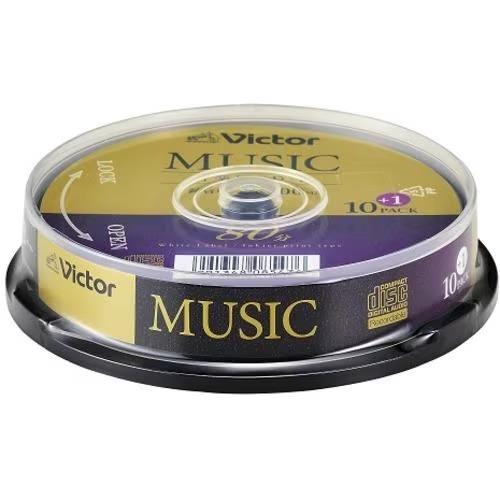 ビクター(Victor) AR80FP11SJ5 Victor 音楽用 24倍速 CD-R 11枚パック 700MB 80分