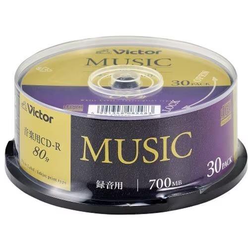 ビクター(Victor) AR80FP30SJ5 Victor 音楽用 24倍速 CD-R 30枚パック 700MB 80分