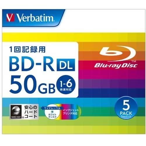 Verbatim(バーベイタム) DBR50RP5V2 Verbatim BDメディア 50GB データ用 6倍速 BD-RDL 5枚パック 50GB