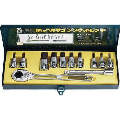 旭金属工業 VX4000 ソケットレンチ用ヘキサゴンソケットセット12.7□