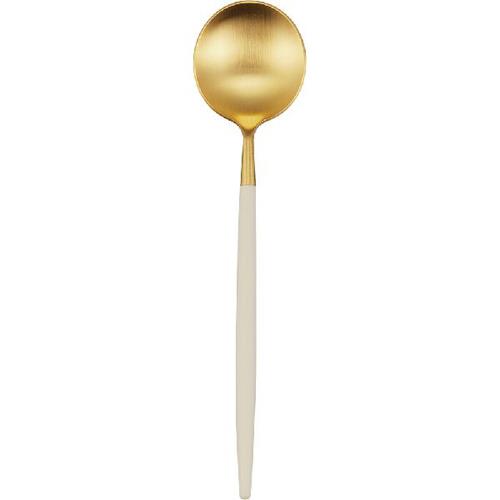 クチポール CT-WGO-GB-08 ゴールド×ホワイト GOA デザートスプーン