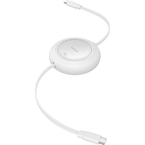 Baseus(ベースアス) P10364500211-00 ムーンホワイト Free2Draw 巻き取り式USB-Cケーブル100W 1m