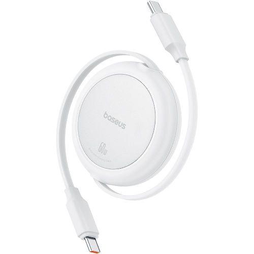 Baseus(ベースアス) P10364500211-01 ムーンホワイト Free2Pull 巻き取り式USB-Cケーブル60W 1m