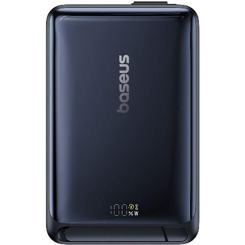 Baseus(ベースアス) P10078800123-00 コズミックブラック Nomos Qi2 モバイルバッテリー 45W 10000mAh スタンド付き