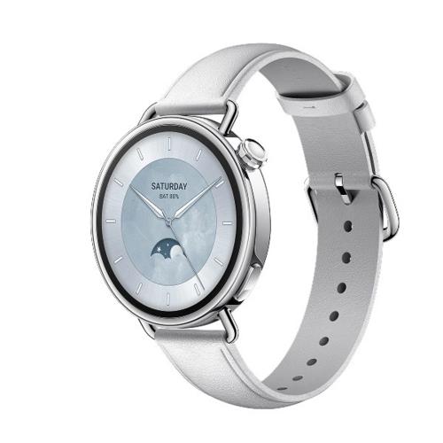 シャオミ(小米) Xiaomi Watch S4 41mm ホワイト  スマートウォッチ レザーストラップ バンドの調節：約120～190mm