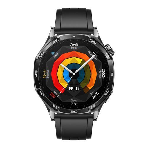【長期保証付】HUAWEI(ファーウェイ) HUAWEI WATCH GT 5 46mm ブラック シリコンバンド