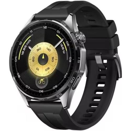 【長期保証付】HUAWEI(ファーウェイ) HUAWEI WATCH GT6 46mm BK ブラック スマートウォッチ ATM-B19-BK 1.47inchAMOLED 64GB 最大21日間駆動 GPS