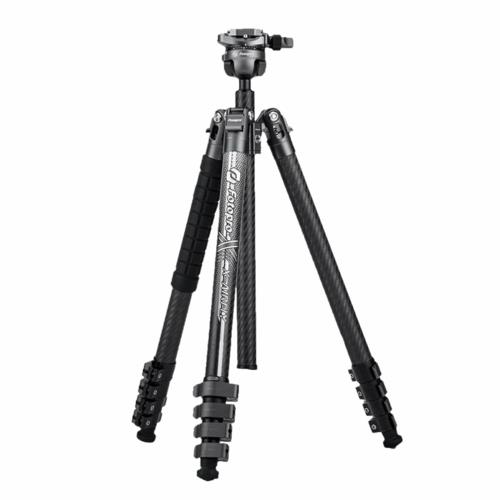 KING Fotopro X-AIRFLY カーボン三脚 5段 スマートフォンホルダー内蔵