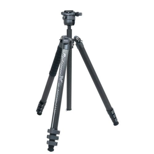 KING Fotopro X-AIRFLY Max カーボン三脚 4段 スマートフォンホルダーを内蔵