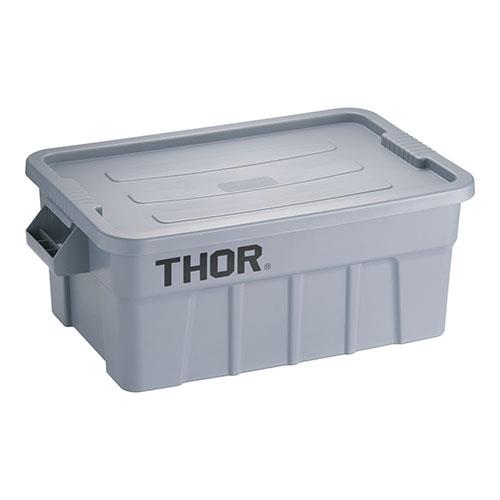 トラスト ラージボックス グレー フタ付