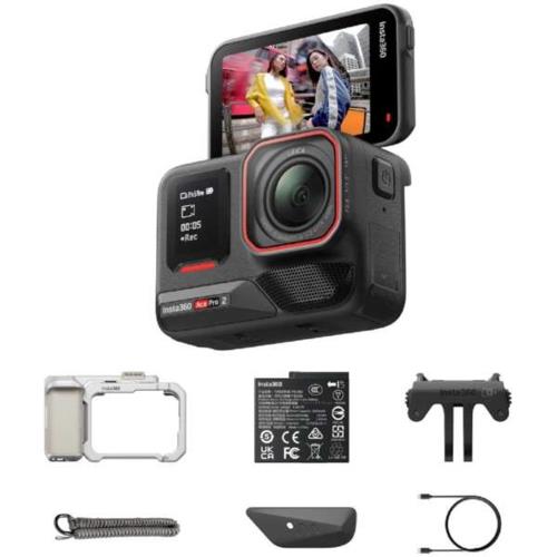 Insta360 Insta360 Ace Pro2 ミッドナイトブラック グリップ:ムーンライトシルバー ストリート撮影キット シングルバッテリー CINSBBGA-ACEPRO248