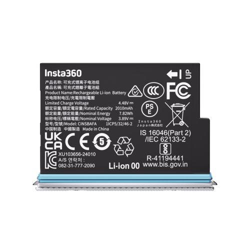 Insta360 Insta360 X4 Air バッテリー アークティックホワイト 対象製品:X4 Air CINSBAFA-WH 国内正規品