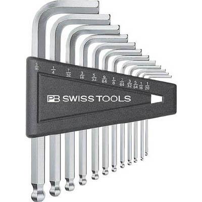 PBスイスツールズ 212ZH-12CN ボール付六角棒レンチセット インチ