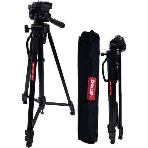 Inca INI3273D 3ウェイ雲台付き三脚 i3273D 全高167cm ギア式センターポール キャリングバッグ付属 アルミ