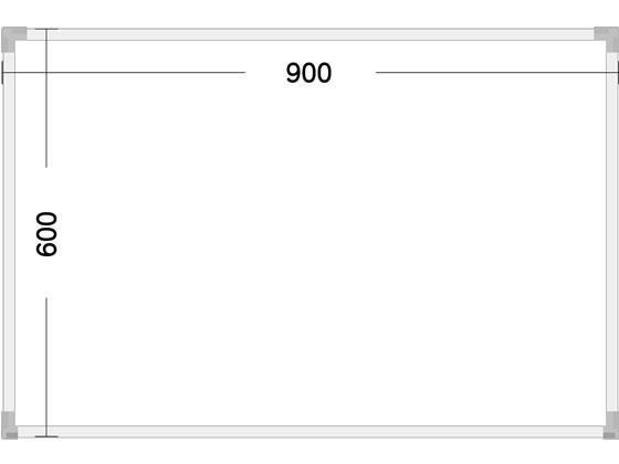 サンケーキコム eeホワイトボード無地タイプ 900×600mm[代引不可]【仕入先直送品Ａ】