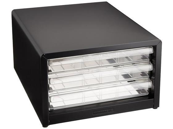 ナカバヤシ アバンテV2レターケース A4タテ 浅3段 クロ[代引不可]【仕入先直送品Ａ】