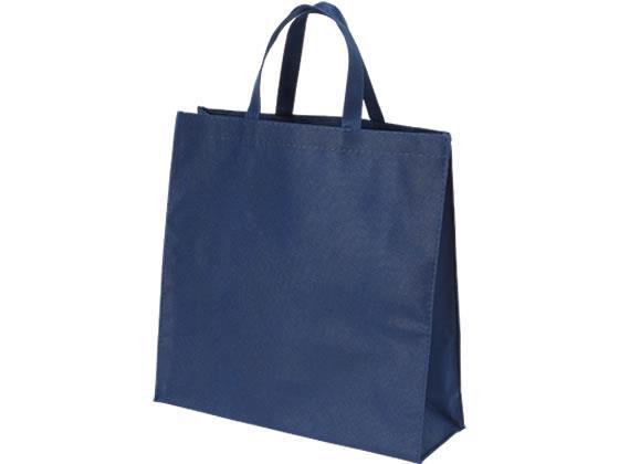 サンナップ 不織布バッグマチ付 小 ダークブルー 10枚入[代引不可]【仕入先直送品Ａ】