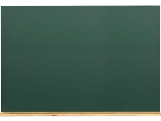 馬印 木製黒板 壁掛 粉受けクリア塗装 600×900mm[代引不可]【仕入先直送品Ａ】