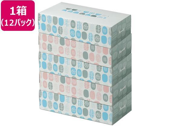 Forestway ティッシュペーパー ノルディック 200組 5個×12パック[代引不可]【仕入先直送品Ａ】