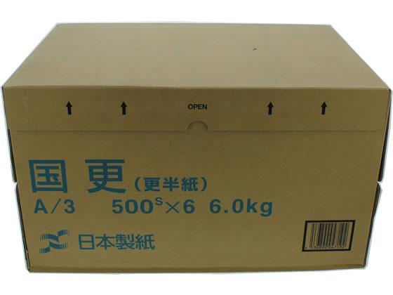 リンテック わら半紙 国更A3 500枚×6冊[代引不可]【仕入先直送品Ａ】
