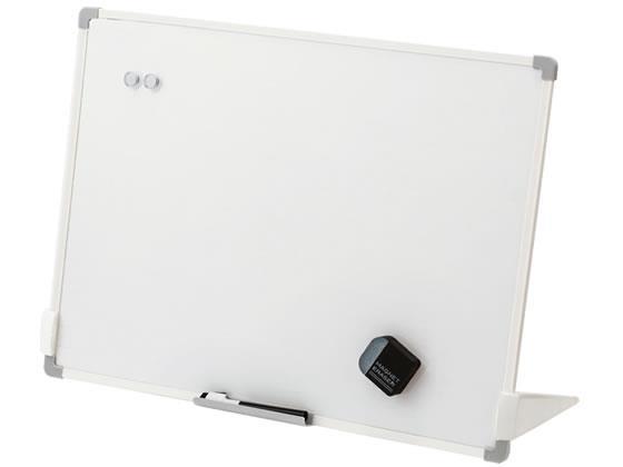 アスカ スタンドつきホワイトボード Lサイズ 600×450mm[代引不可]【仕入先直送品Ａ】