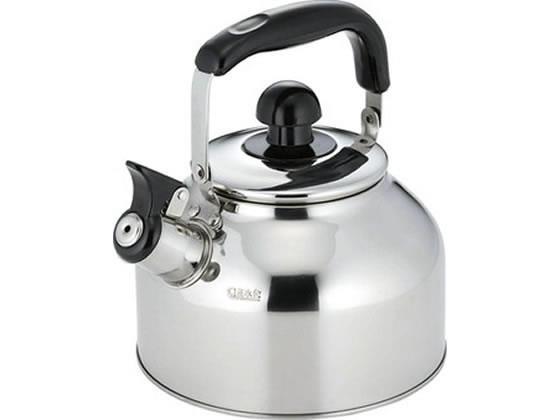 カクセー IH対応 ステンレス製 広口笛吹きケトル 2.7L[代引不可]【仕入先直送品Ａ】