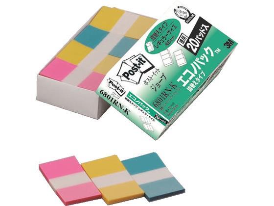 3M 〈ポスト・イット〉ジョーブ エコノパック詰替用44×25混色[代引不可]【仕入先直送品Ａ】