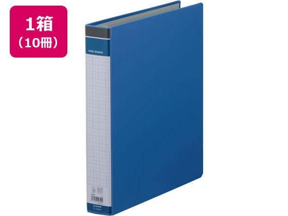 キングジム リングバインダーBF A4タテ 青 10冊[代引不可]【仕入先直送品Ａ】