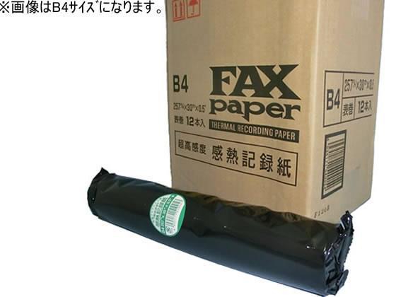 その他 FAX感熱紙 210mm×15m×0.5インチ 白 12巻[代引不可]【仕入先直送品Ａ】