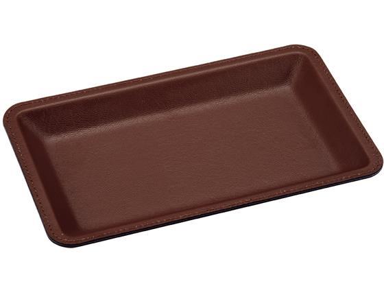 オープン工業 レザー調カルトン 茶[代引不可]【仕入先直送品Ａ】