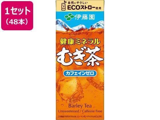 伊藤園 健康ミネラルむぎ茶 250ml 48本[代引不可]【仕入先直送品Ａ】
