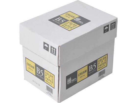 APP カラーコピー用紙 クリーム B5 500枚×5冊[代引不可]【仕入先直送品Ａ】