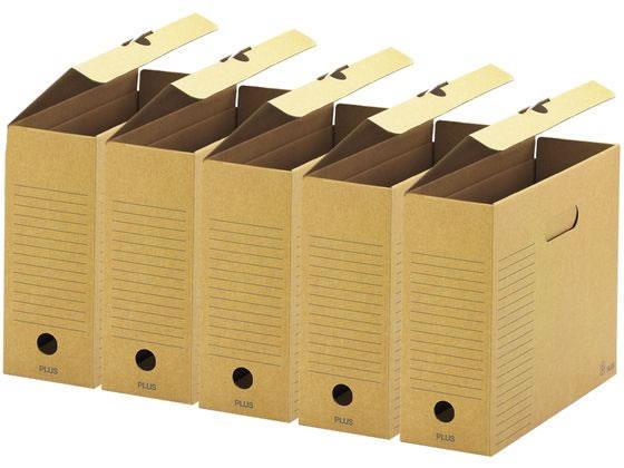 プラス ボックスファイルフタ付きA4-E FL-081BF-5P[代引不可]【仕入先直送品Ａ】