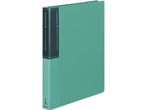 コクヨ クリヤーブック〈タフネス〉差替式 A4 30穴 背幅33mm 緑[代引不可]【仕入先直送品Ａ】