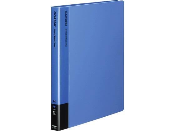 コクヨ クリヤーブック 差替式 A4 30穴 背幅27mm 青[代引不可]【仕入先直送品Ａ】