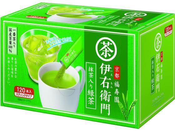 宇治の露製茶 伊右衛門 抹茶入緑茶スティック 120本[代引不可]【仕入先直送品Ａ】