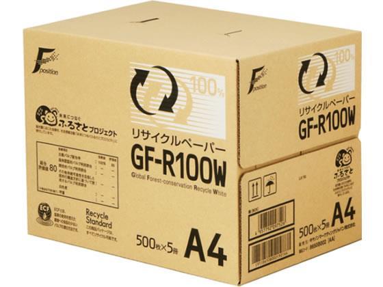 CANON リサイクルペーパー GF-R100W A4[代引不可]【仕入先直送品Ａ】