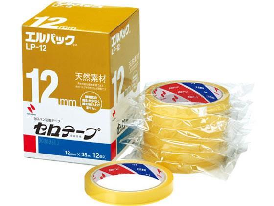 ニチバン セロテープ 大巻 エルパック 12mm×35m 12巻[代引不可]【仕入先直送品Ａ】
