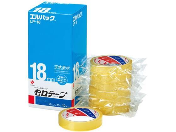 ニチバン セロテープ 大巻 エルパック 18mm×35m 12巻[代引不可]【仕入先直送品Ａ】