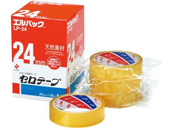 ニチバン セロテープ 大巻 エルパック 24mm×35m 6巻[代引不可]【仕入先直送品Ａ】