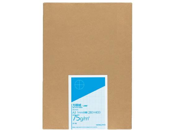 コクヨ 上質方眼紙 A3 単葉100枚[代引不可]【仕入先直送品Ａ】