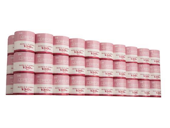 クレシア コンフォート サービスロール シングル 130m 芯なし 60ロール入[代引不可]【仕入先直送品Ａ】
