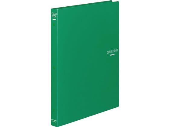 コクヨ クリヤーブック 差替式 A4タテ 30穴 背幅27mm 緑[代引不可]【仕入先直送品Ａ】