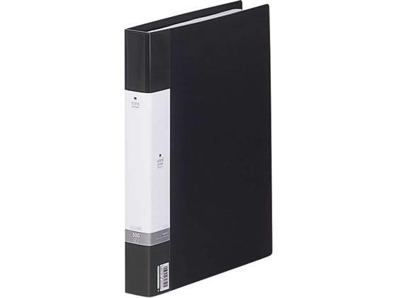 リヒトラブ 名刺帳 500名分 黒[代引不可]【仕入先直送品Ａ】